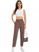 Paperbag jeans marron (XS-XL)