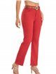 Belted jeans rojo (36-46)