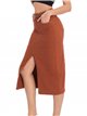 Belted denim midi skirt caramel (S-XXL)