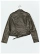 Faux leather biker jacket green (M-L-XL-2XL)