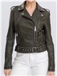 Chaqueta biker efecto piel green (M-L-XL-2XL)