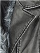 Faux leather biker jacket with faux fur black-gray (M-L-XL-2XL)