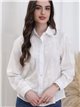 Die-cut embroidered shirt blanco (S-M-L-XL)