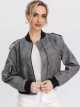 Faux leather bomber jacket (S-M-L-XL)