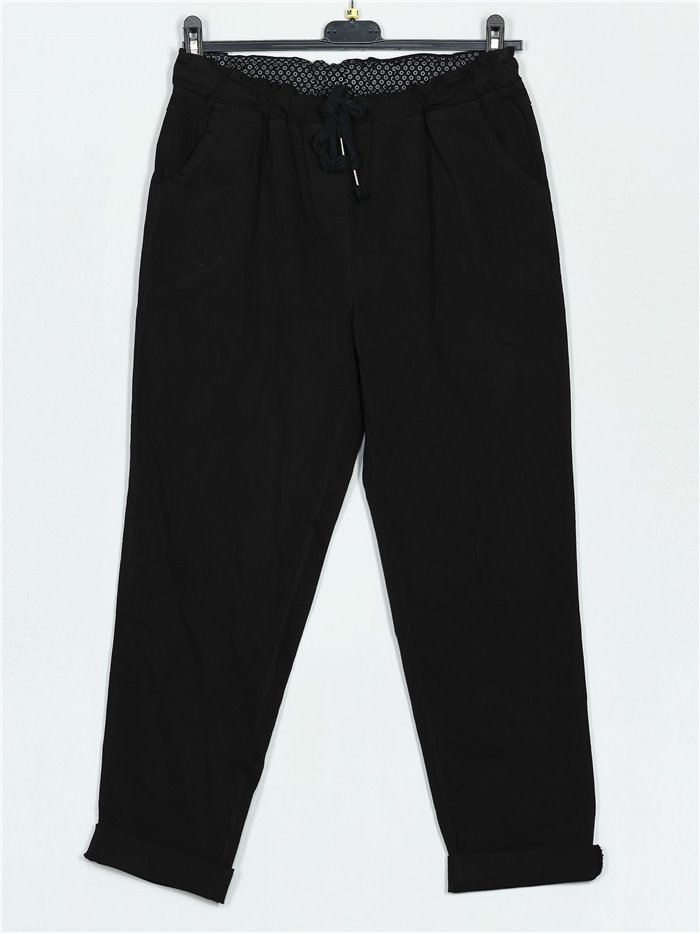 High waist trousers negro