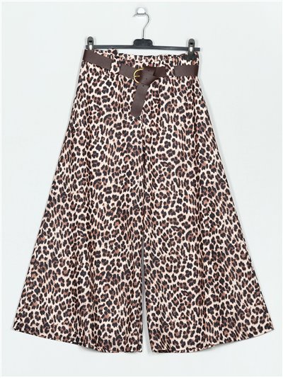 Pantalón flare leopardo