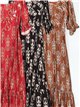 Maxi printed dress