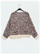 Leopard print bomber jacket