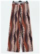 Animal print flowing trousers