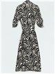 Zebra print maxi dress