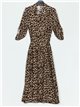 Leopard print maxi dress