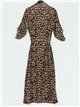 Leopard print maxi dress