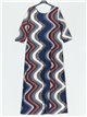 Maxi printed flowing dress