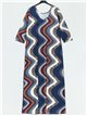 Maxi printed flowing dress