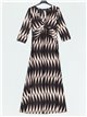 Maxi printed flowing dress