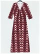 Maxi printed flowing dress