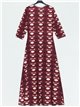 Maxi printed flowing dress