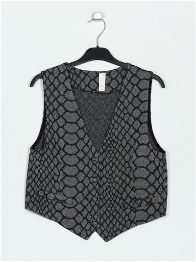 Metallic thread waistcoat