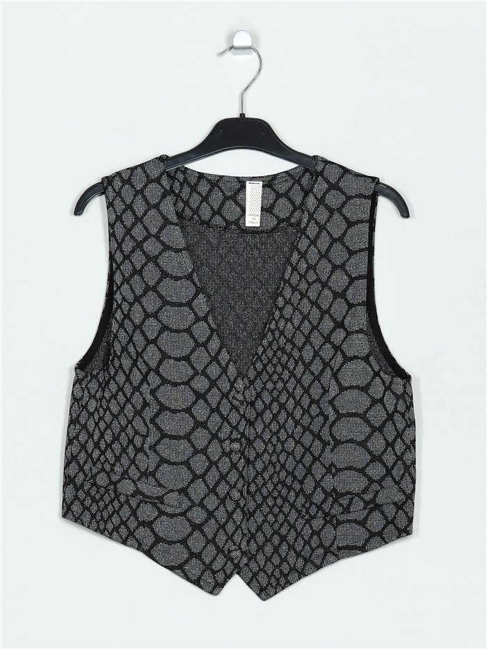 Metallic thread waistcoat