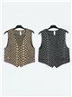 Metallic thread waistcoat