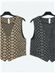 Metallic thread waistcoat