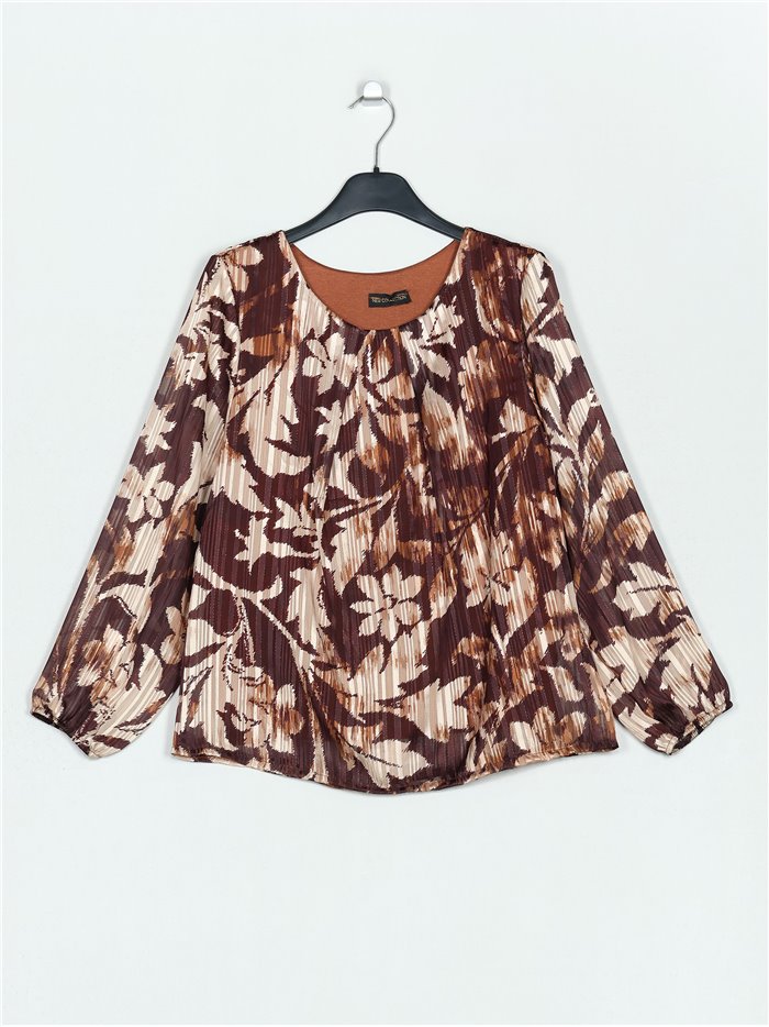 Blusa estampada gasa