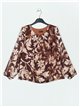 Plus size printed blouse