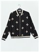 Embroidered bomber jacket