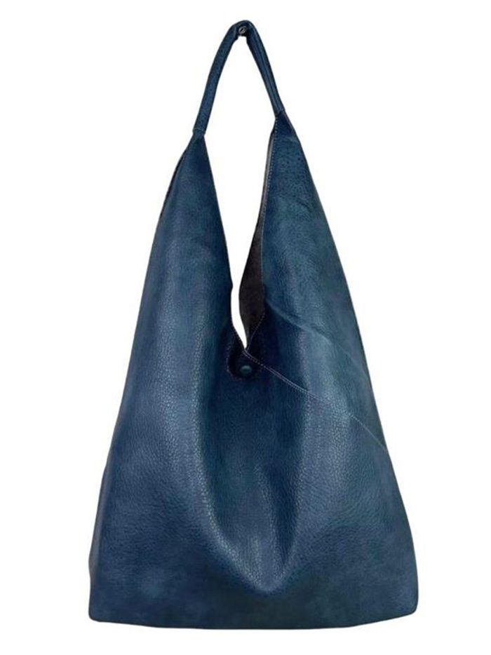 2 pieces Tote bag + crossbody bag azul-marino