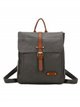 Backpack with flap gris