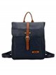 Backpack with flap azul-marino