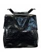 Mochila solapa brillo black