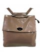 Backpack with flap khaki