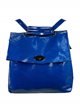 Mochila solapa brillo blue