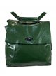 Backpack with flap green