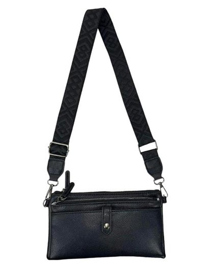 Mini crossbody bag with zip negro