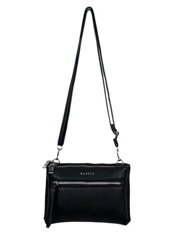 Mini crossbody bag with zip negro