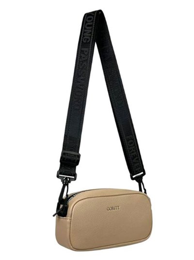 Mini crossbody bag taupe