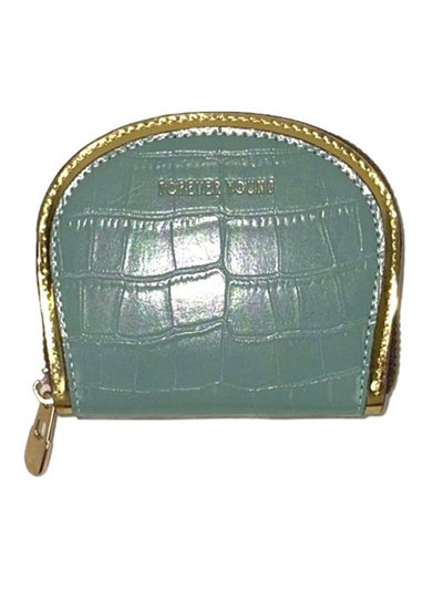 Mock croc print purses verde