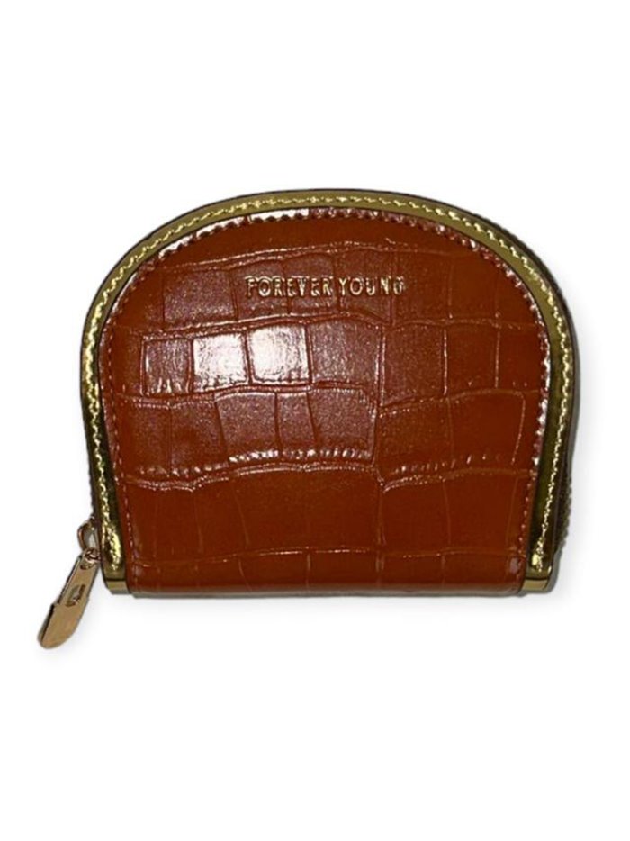 Mock croc print purses marron