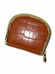 Mock croc print purses marron