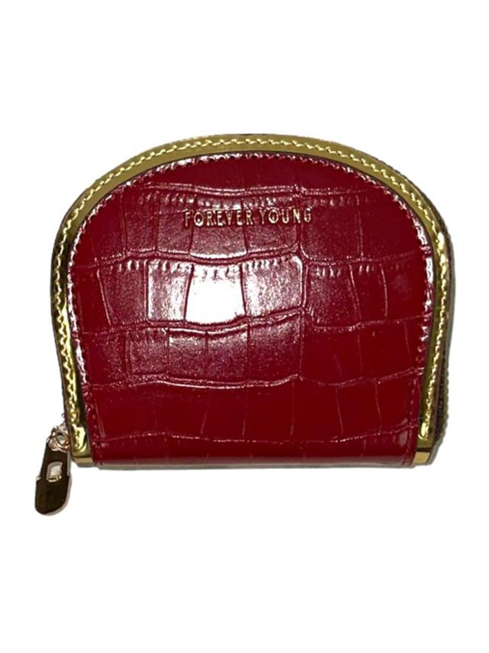 Mock croc print purses rojo