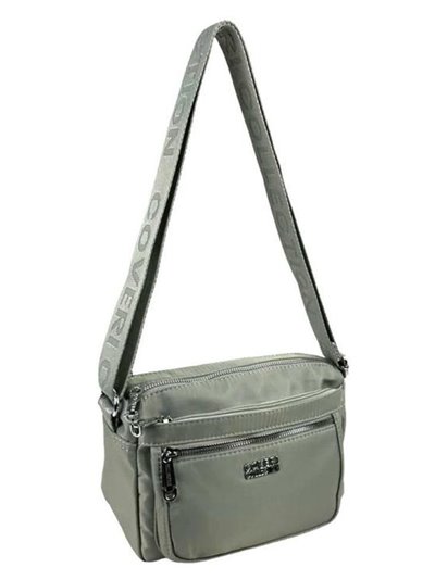 Bandolera nylon gris