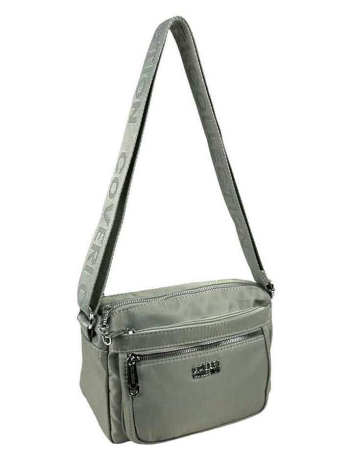 Bandolera nylon gris