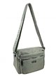 Nylon crossbody bag gris