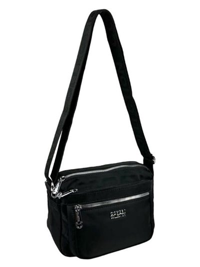 Nylon crossbody bag negro