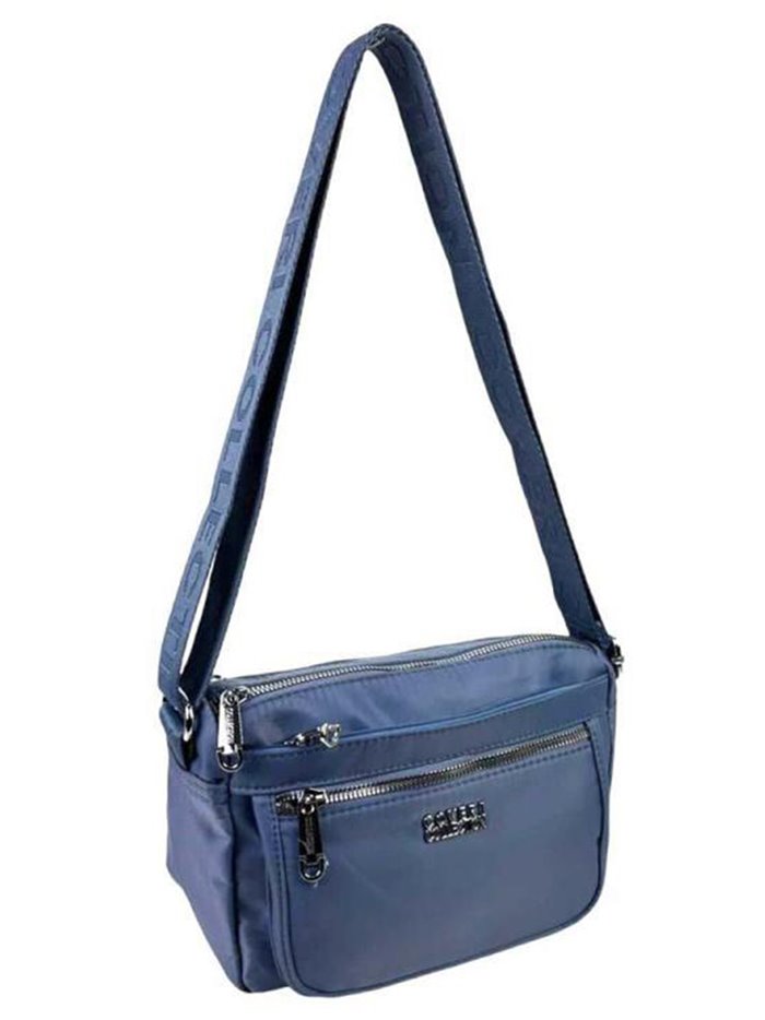 Nylon crossbody bag azul-vaquero