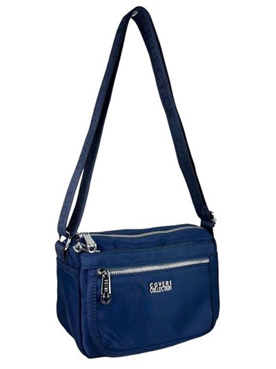 Nylon crossbody bag azul-electrico