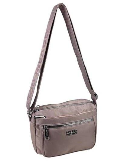 Nylon crossbody bag rosa