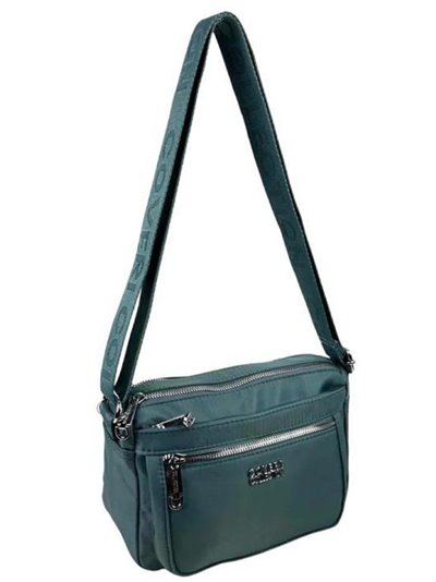 Nylon crossbody bag azul-petroleo